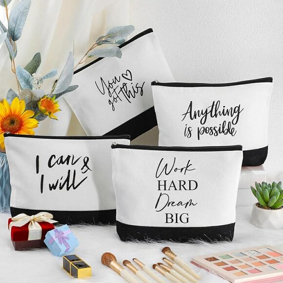 Other - Bulk Set of 14 Motivational Makeup Bags | Bridal Party | Coworker Gifts
